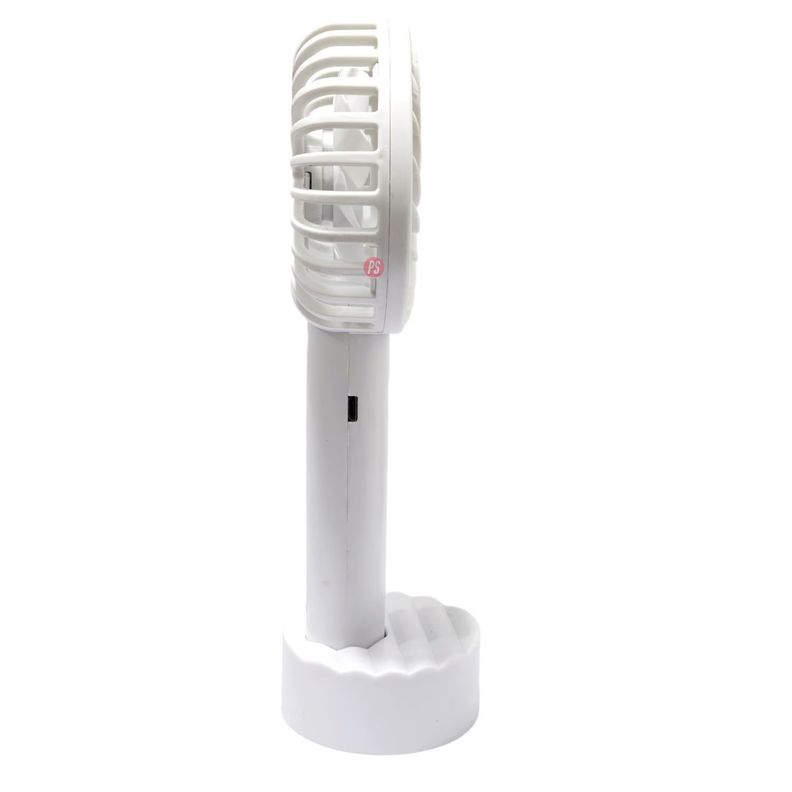 Mini Ventilador De Mano Recargable 500mAh Blanco - PS-1