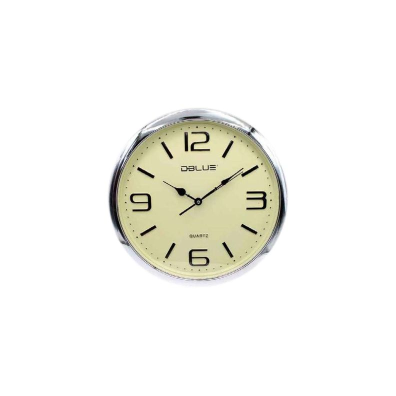 Reloj Para Pared De 15.7 Pulgadas Plateado - PuntoStore-0