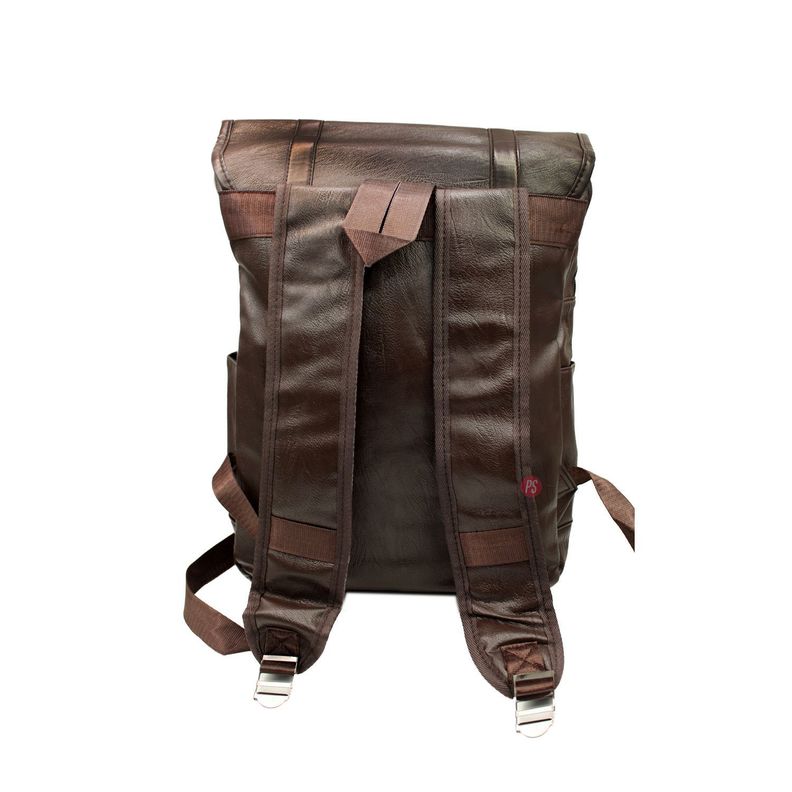 Mochila Vintage Unisex Tipo Cuero Café - PS-1