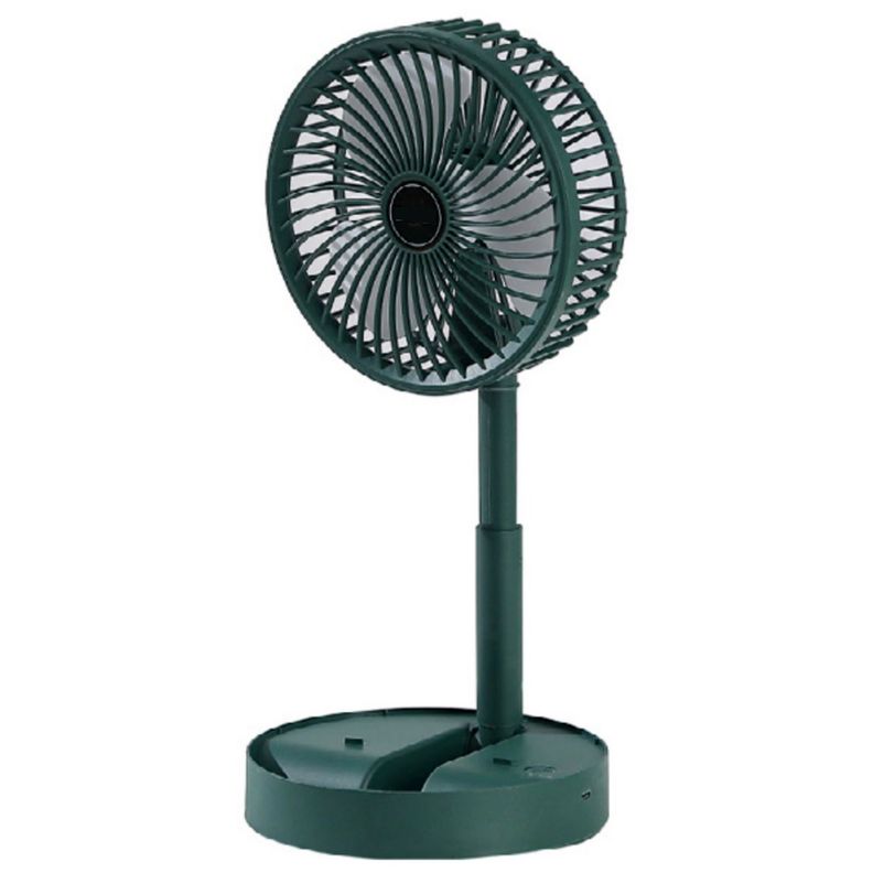 Ventilador Portátil Plegable Con Pedestal USB Verde - PS-0