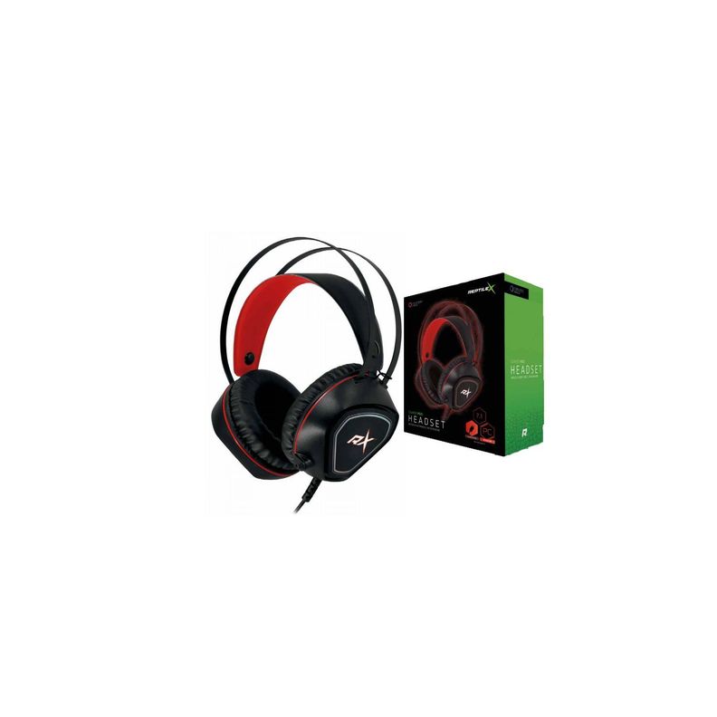 Audífono Gamer Pc 7.1 Usb Led Rojo - Puntostore-1