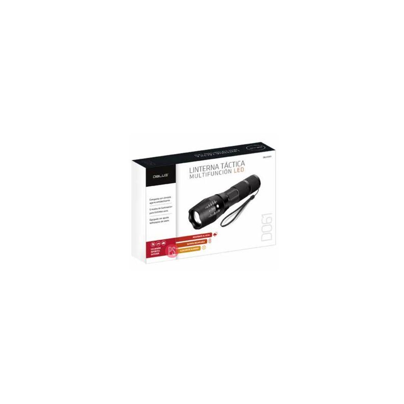 Linterna Led Táctica Con 5 Modos De Iluminación - PuntoStore-1