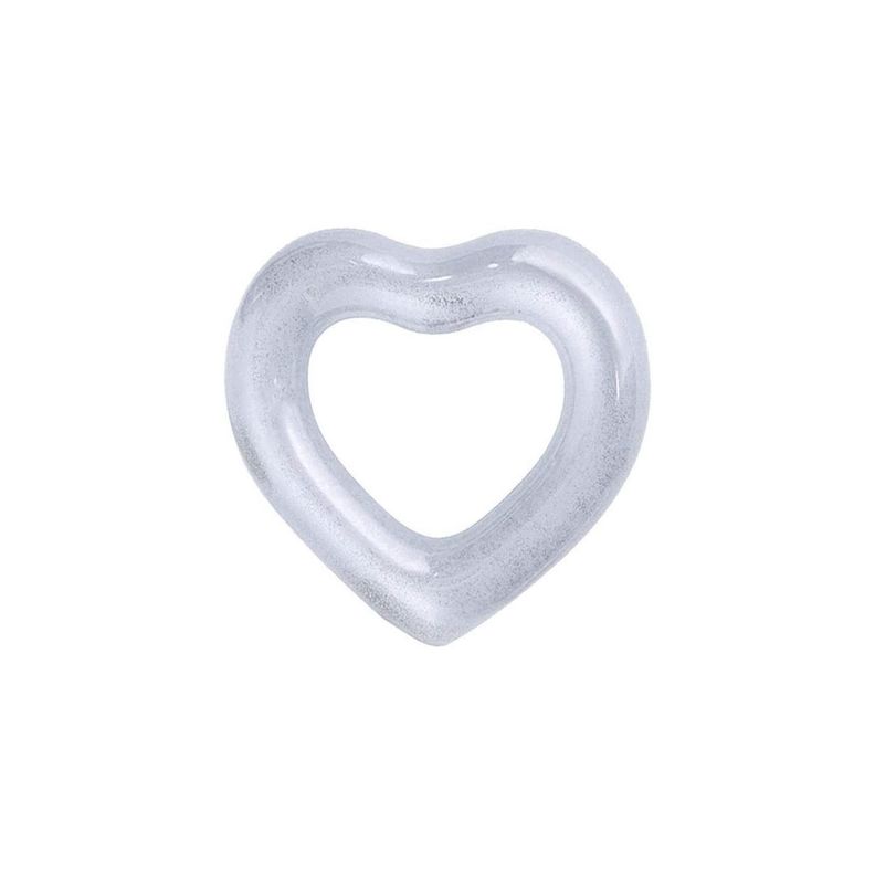 Flotador Corazón 90cms Plateado - PS-0