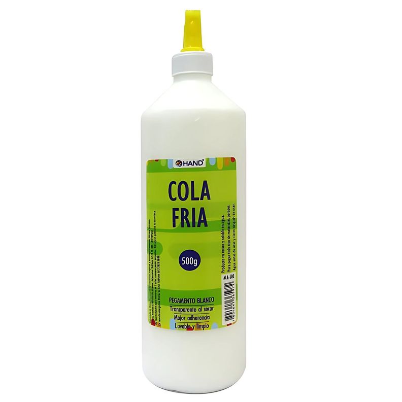 Pegamento Cola fría Blanco Botella No Tóxico 500g - PS-0