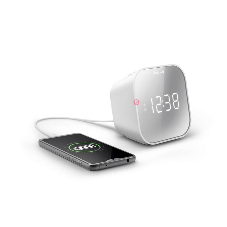 Radio Reloj Philips Carga USB Y Alarma Dual 4000 Series - PS-2
