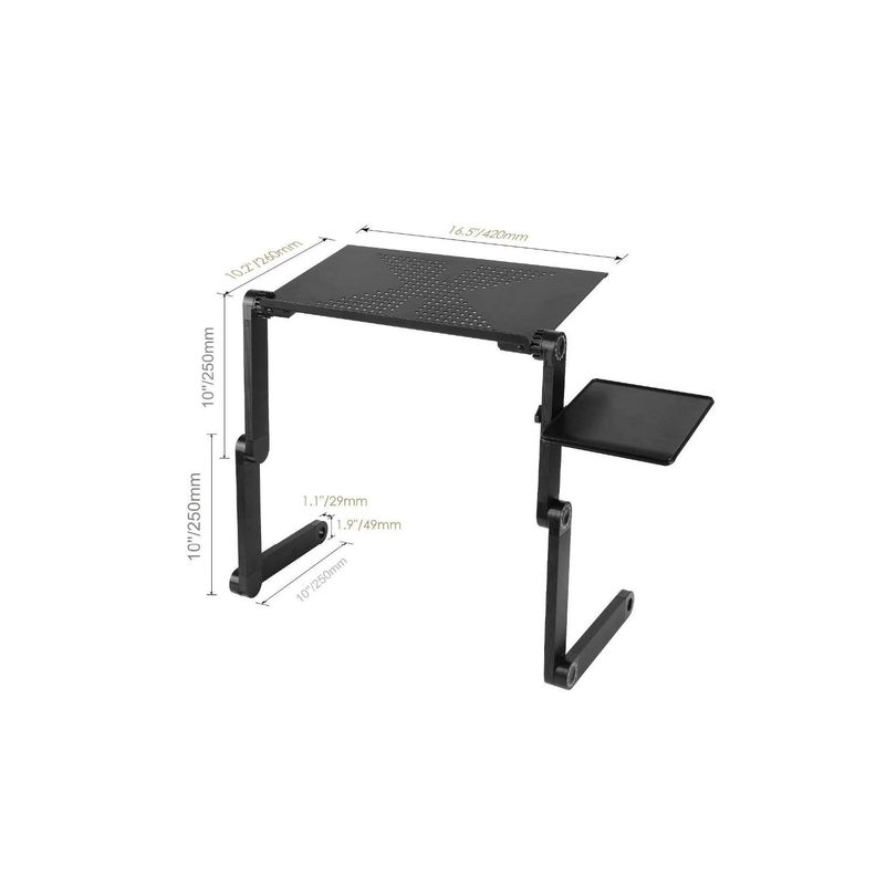 Mesa Notebook Ajustable Ventilador Y Soporte Mouse - Ps-2