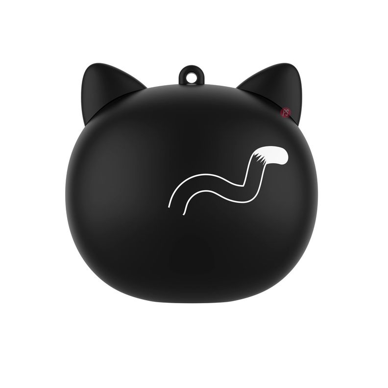 Audífonos Bluetooth Con Caras Seleccionables Gato Negro - PS-1