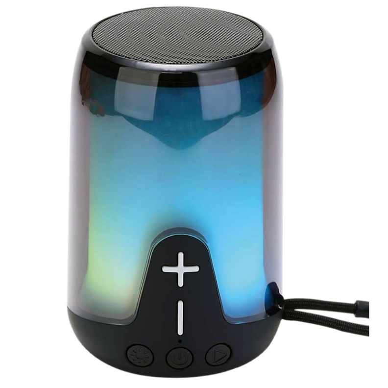 Parlante Bluetooth Rgb Tws Portatil Color Negro - PS