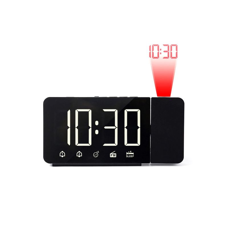 Radio Reloj Con Proyección De Hora Y Pantalla Led - PuntoStore-0