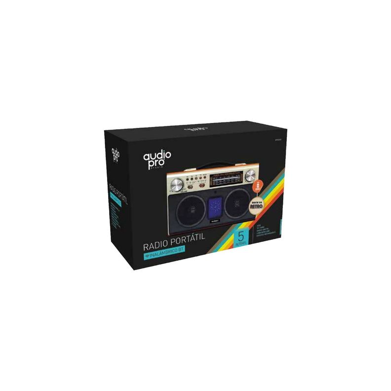 Radio Back To Retro Bluetooth 5w Portátil - PuntoStore-1