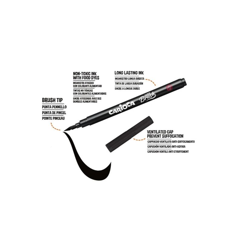 Plumones Super Brush 10 Colores Carioca - PS-1