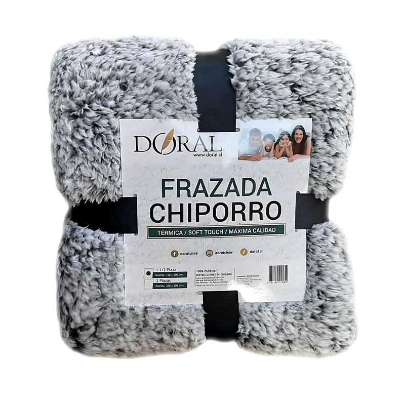 Frazada Chiporro Two Tones 1.5 Plazas Colores Oscuros - PS-0