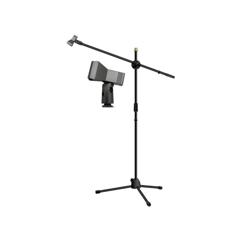 Atril Para 2 Micrófonos Con Boom Metálico - PuntoStore-1