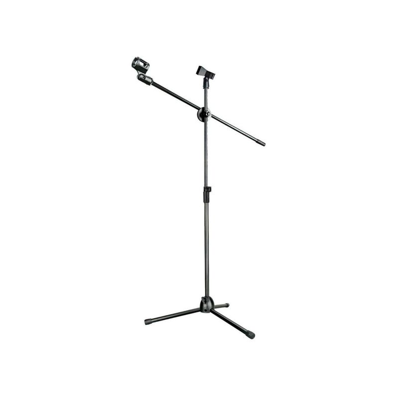 Atril Para 2 Micrófonos Con Boom Metálico - PuntoStore-0