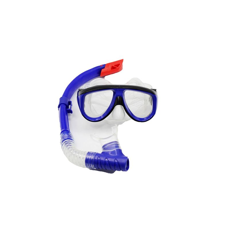 Kit De Buceo Lentes Con Snorkel Color Azul - PuntoStore-0
