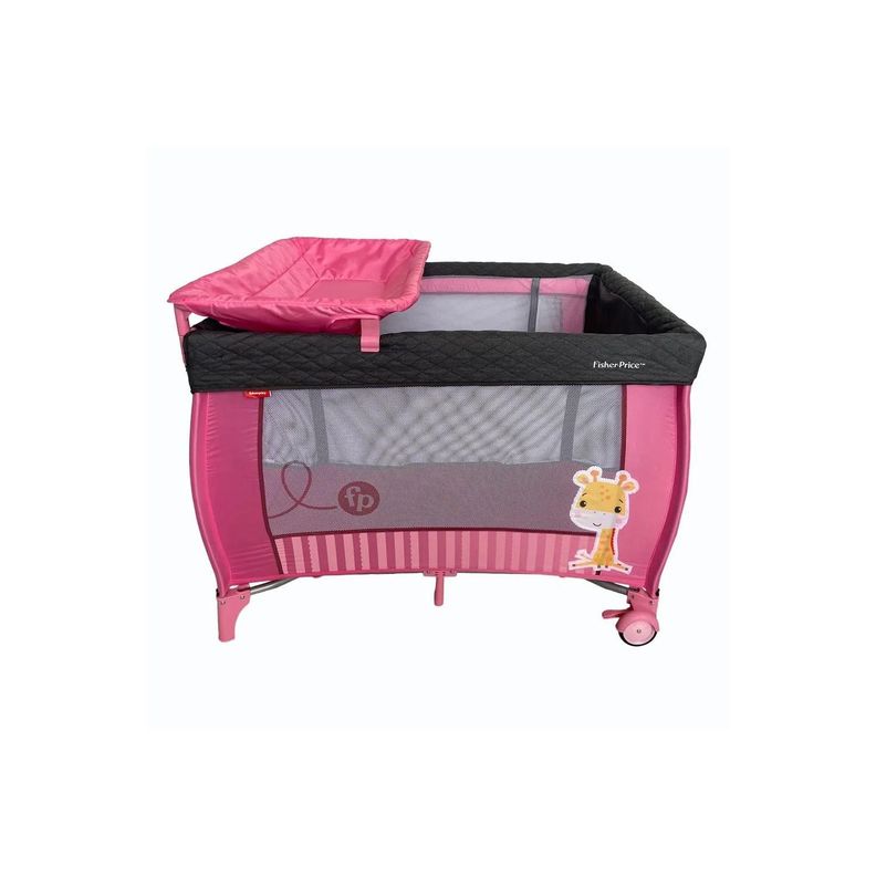 Cuna Fisher Price Pack & Play Mudador Y Pañalera Rosado - Ps-0