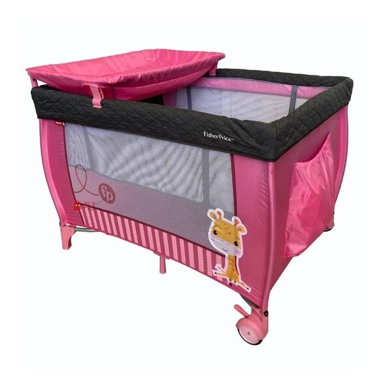 Cuna Fisher Price Pack & Play Mudador Y Pañalera Rosado - Ps-2