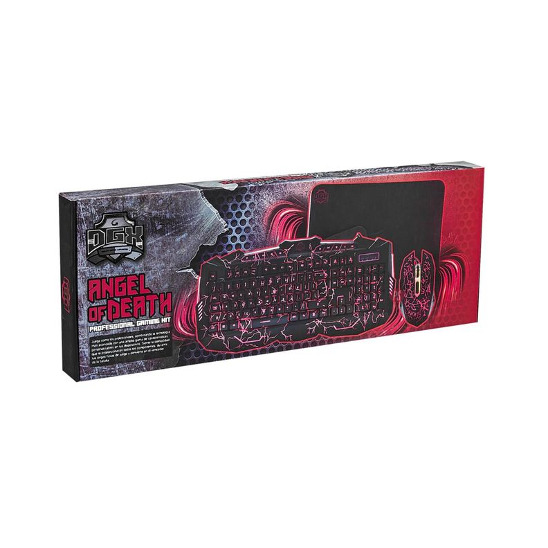 Kit Teclado + Mouse Y Mouse Pad Gamer Angel Of Death - PS-3
