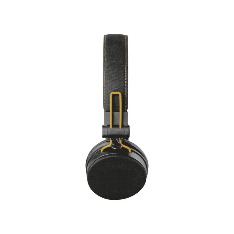 Audífonos Diseño Urbano 3.5mm Fyber Negro Con Naranjo - PuntoStore-2