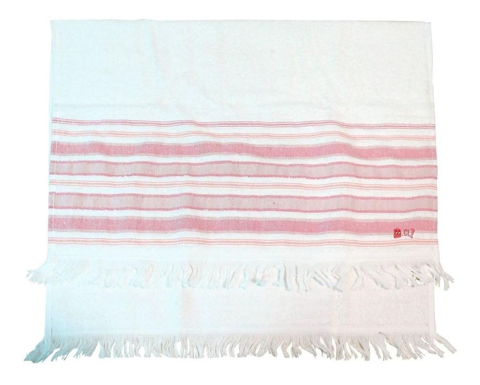 Juego De Dos Toallas Turcas Rosa/blanco B&b Kitchen - Ps-2