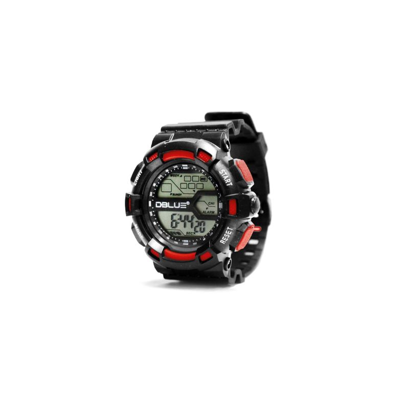 Reloj Deportivo Digital Sumergible 30mts Color Rojo - PuntoStore-0