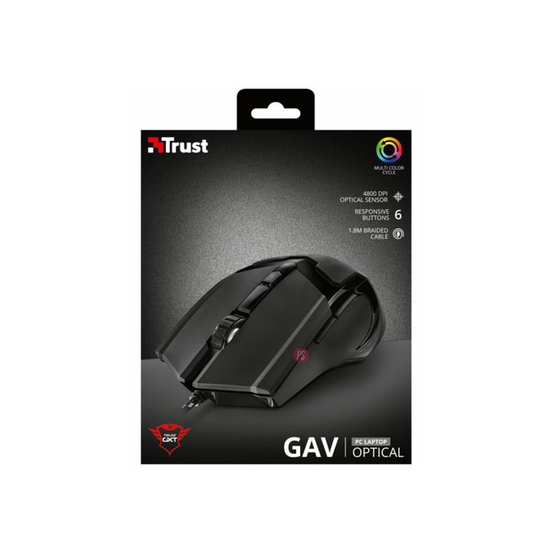 Mouse Gamer Iluminación Rgb Gxt 101 Gav - PS-4
