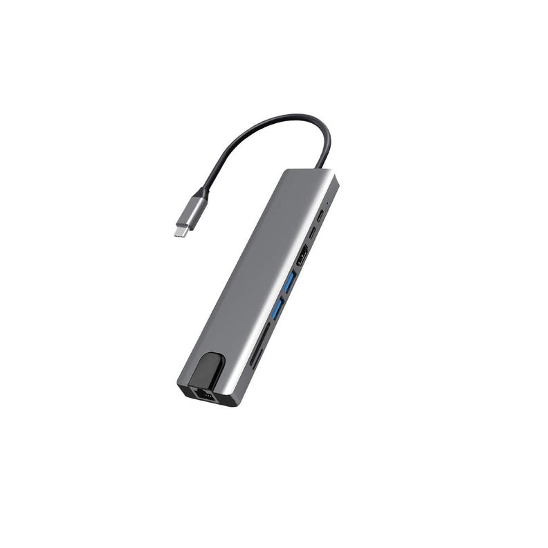 Hub Conector Tipo C 8 En 1 - PS-0
