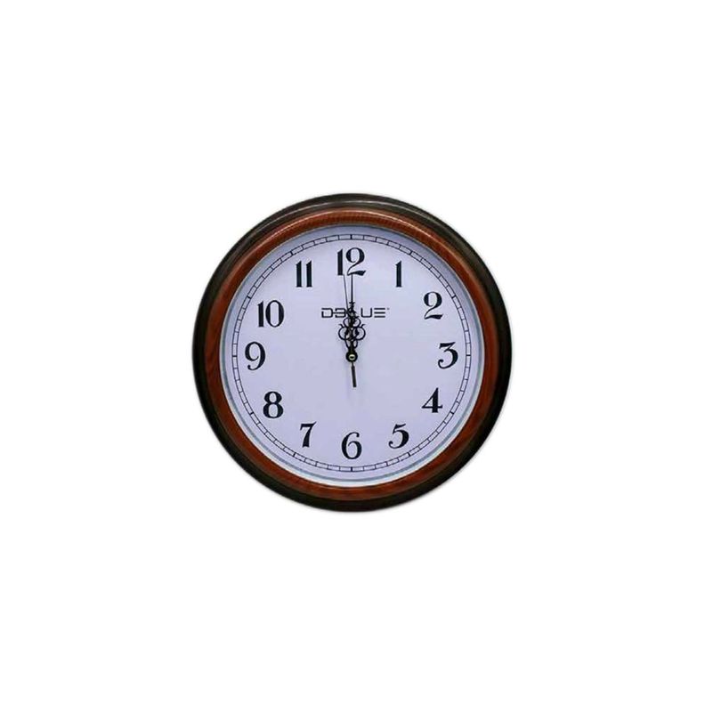 Reloj Para Pared De 15.7 Pulgadas Borde Café - PuntoStore-0