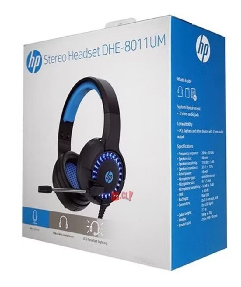 Audífonos Gamer Hp Iluminación Azul - Ps-3