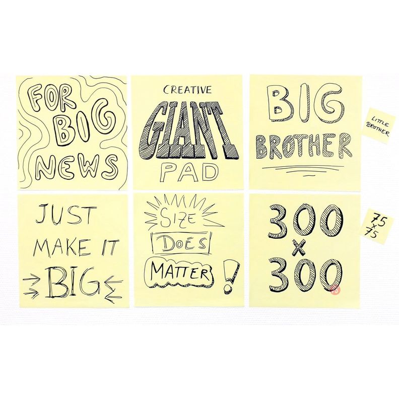 Pads Notas Adhesivas Gigantes 50hojas 30x30cms - PS-2