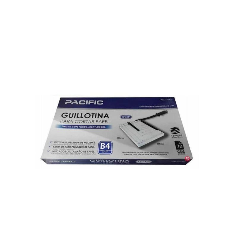 Guillotina 38x33 Corta Papel 12 Hojas - PS-1