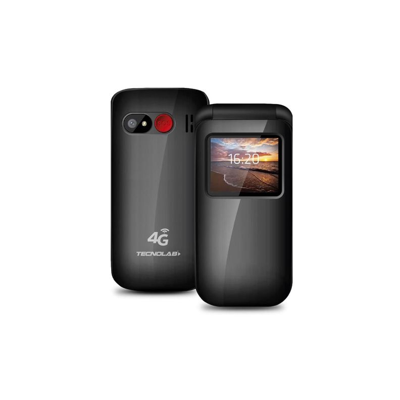Celular Senior Adulto Mayor 4G Almeja Negro - PS-0