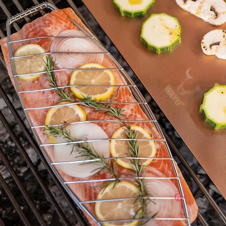 Parrilla Acero Inoxidable Para Pescados Y Mariscos Wayu - PS-4