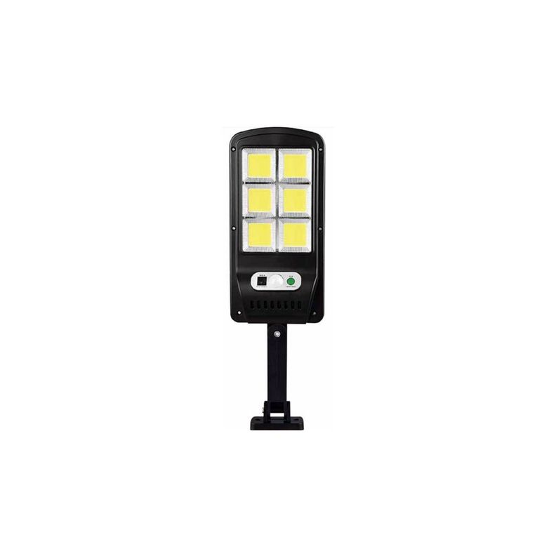 Foco Led Solar Con Sensor Movimiento Y Control Remoto - PuntoStore Negro