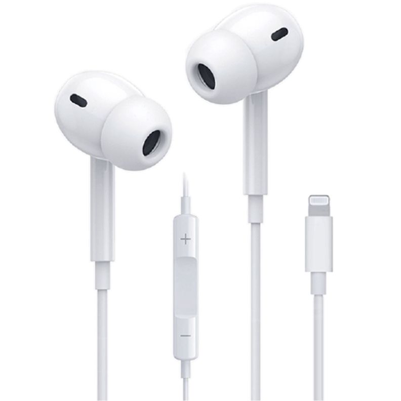 Audífonos Compatible Conector Lightning Iphone Blanco - Ps-0