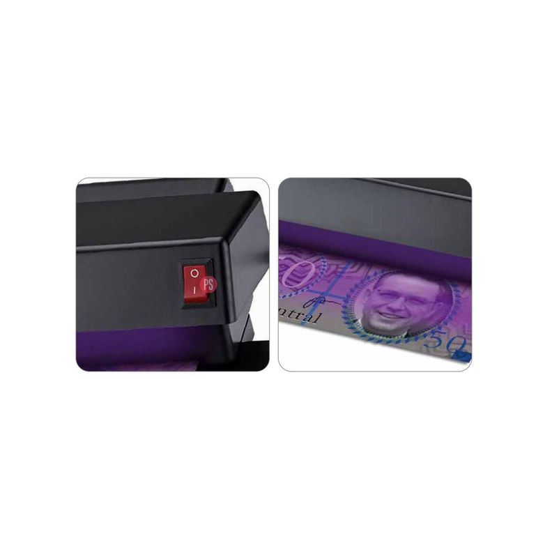 Detector De Billetes Falsos Con Luz Ultravioleta 6w - PuntoStore-1