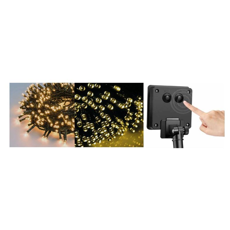 Guirnalda Solar 200 Led Resistente Al Agua - PuntoStore-1