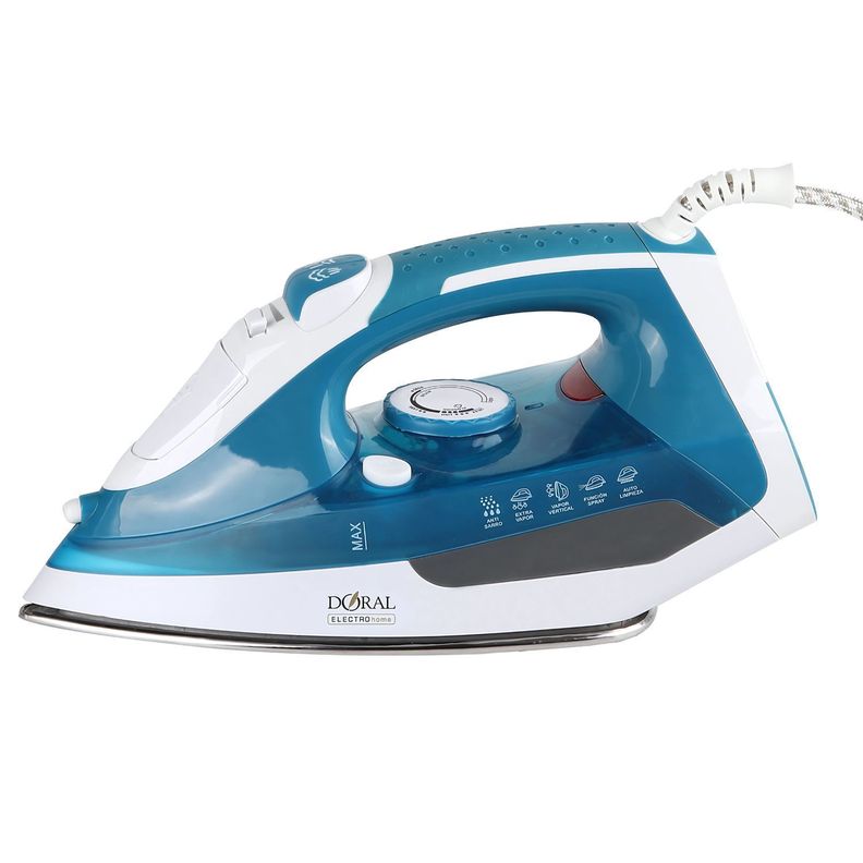 Plancha Eléctrica Zurich 2000W Vapor Antisarro Doral - PS-0