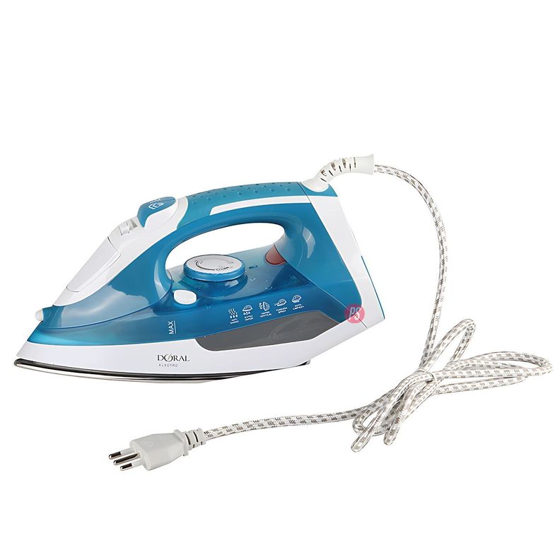 Plancha Eléctrica Zurich 2000W Vapor Antisarro Doral - PS-1