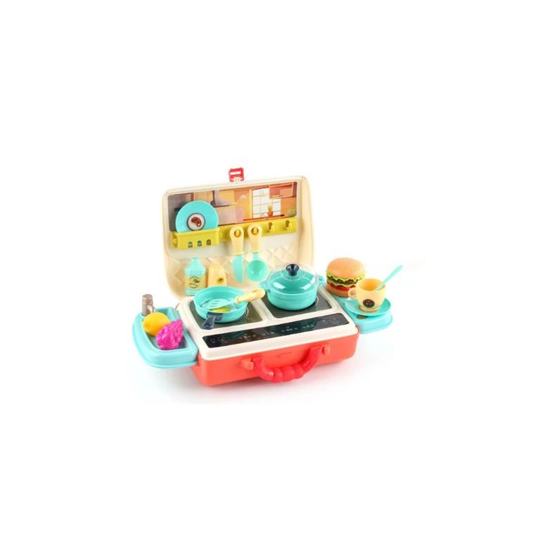 Juguete Maleta Cocina Con 28 Piezas - Ps