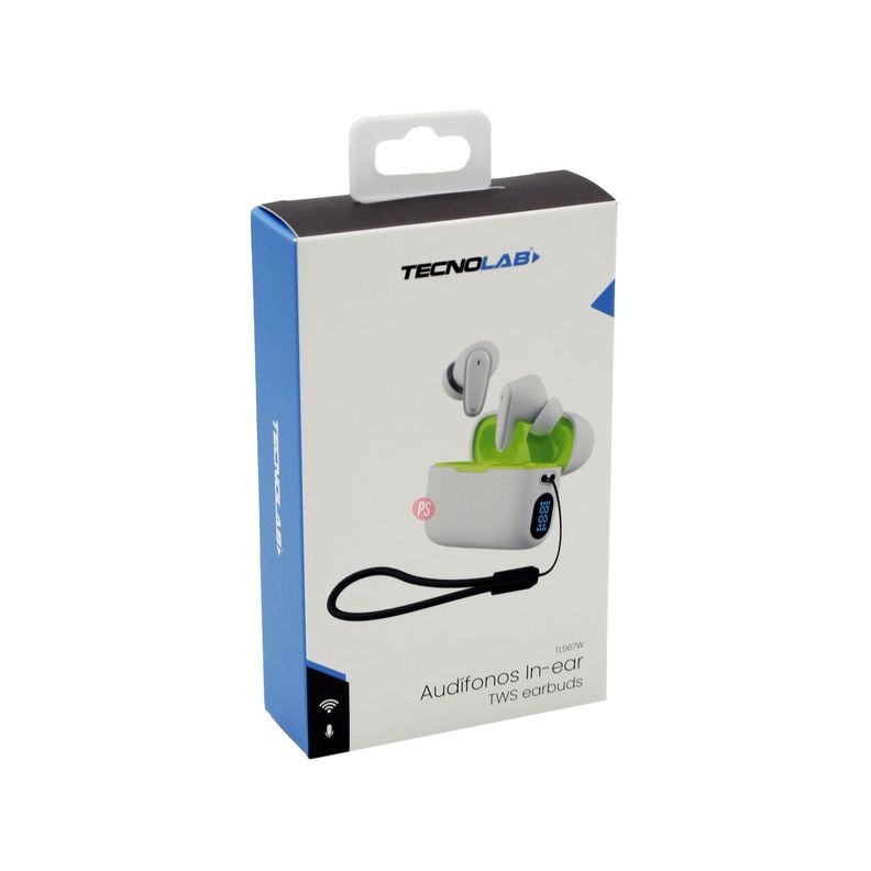 Audífonos Bluetooth Tws Con Correa Blanco - PS-1