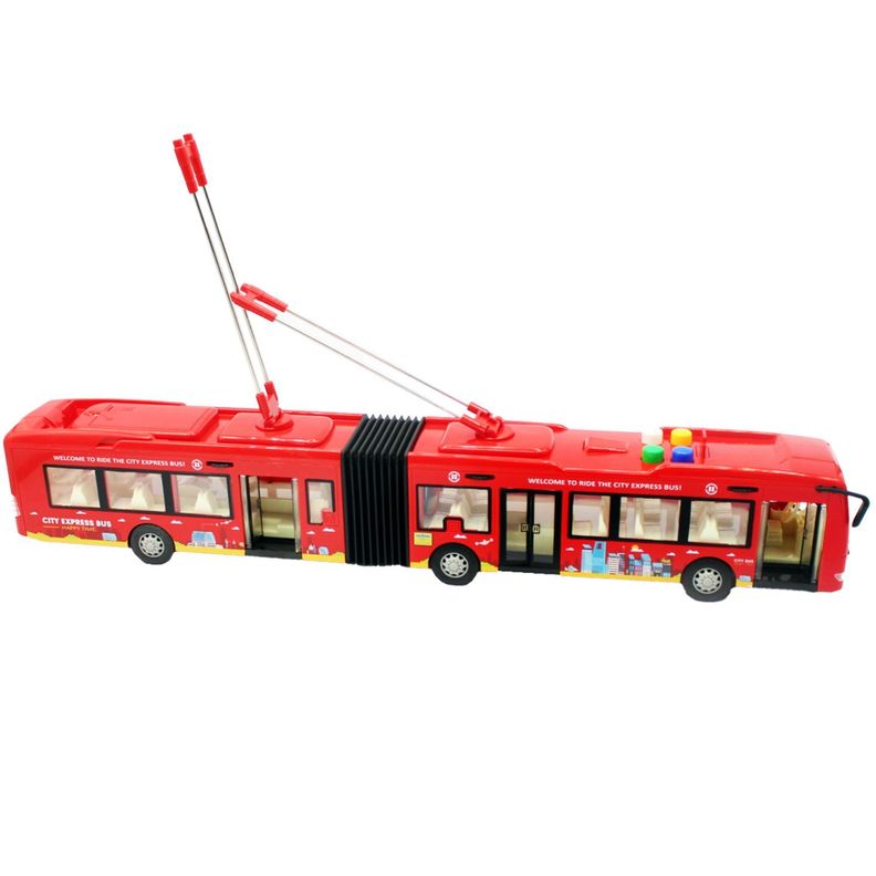 Bus Juguete A Fricción Luz Y Sonido Escala 1:16 - PS-0