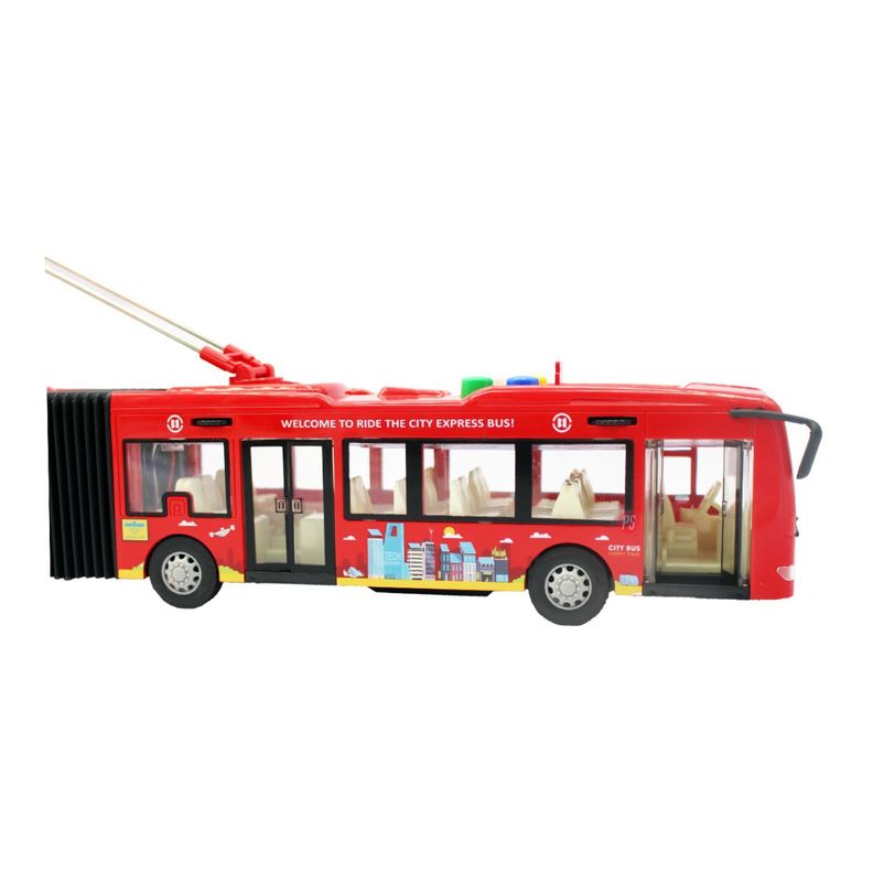 Bus Juguete A Fricción Luz Y Sonido Escala 1:16 - PS-1