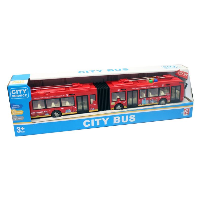 Bus Juguete A Fricción Luz Y Sonido Escala 1:16 - PS-2