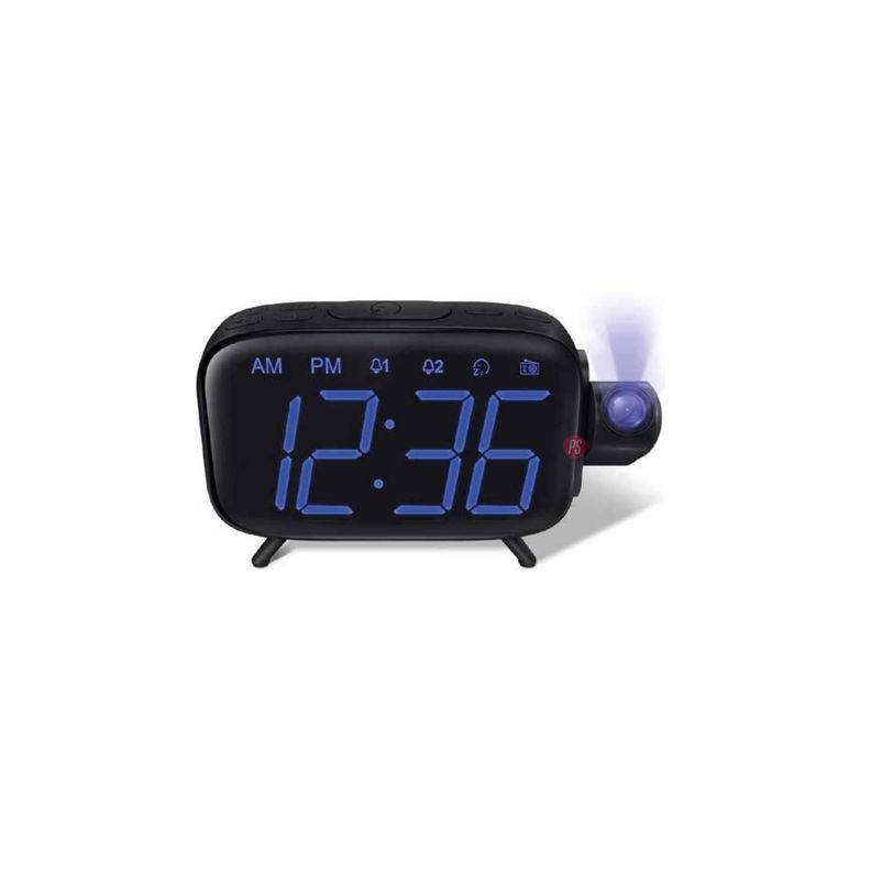 Radio Reloj Despertador Con Proyección De Hora - Ps-1