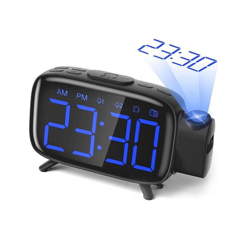 Radio Reloj Despertador Con Proyección De Hora - Ps-0