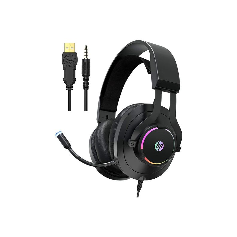 Audífonos Gamer Led Hp Con Micrófono - Puntostore-1