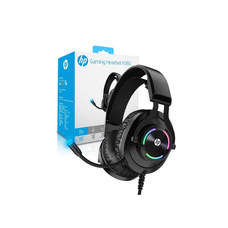 Audífonos Gamer Led Hp Con Micrófono - Puntostore-2
