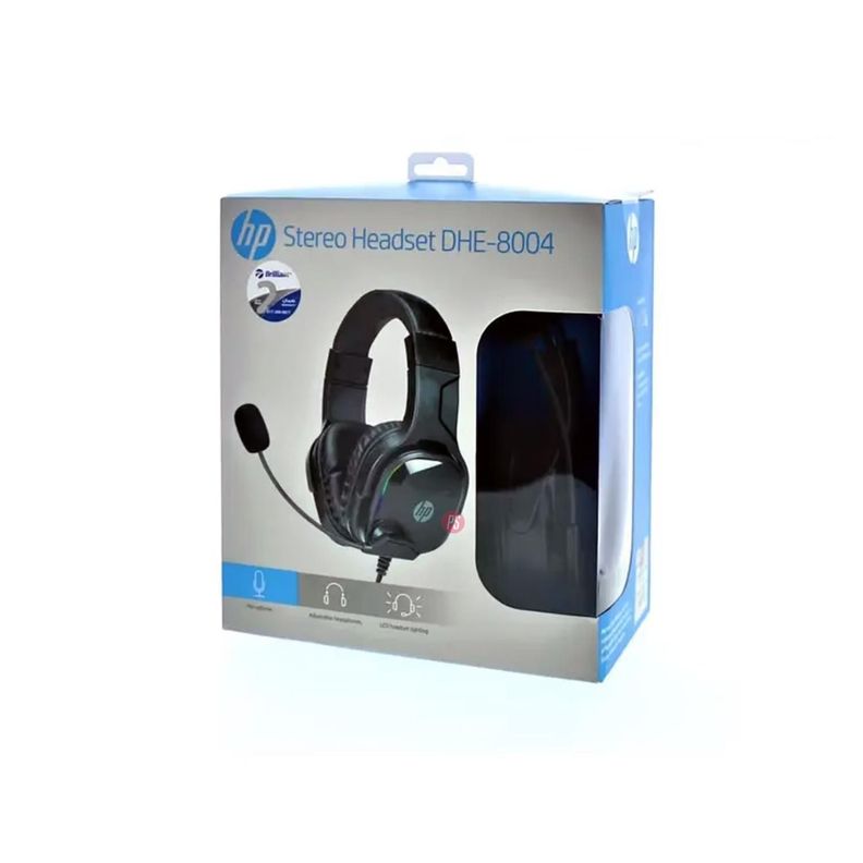 Audífonos Gamer 3.5mm Iluminación Rgb Hp DHE-8004 - PS-3