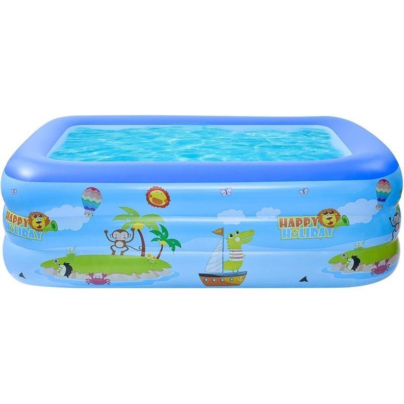 Piscina Inflable 115x85x56cm Con 3 Anillos Diseño - PS-1